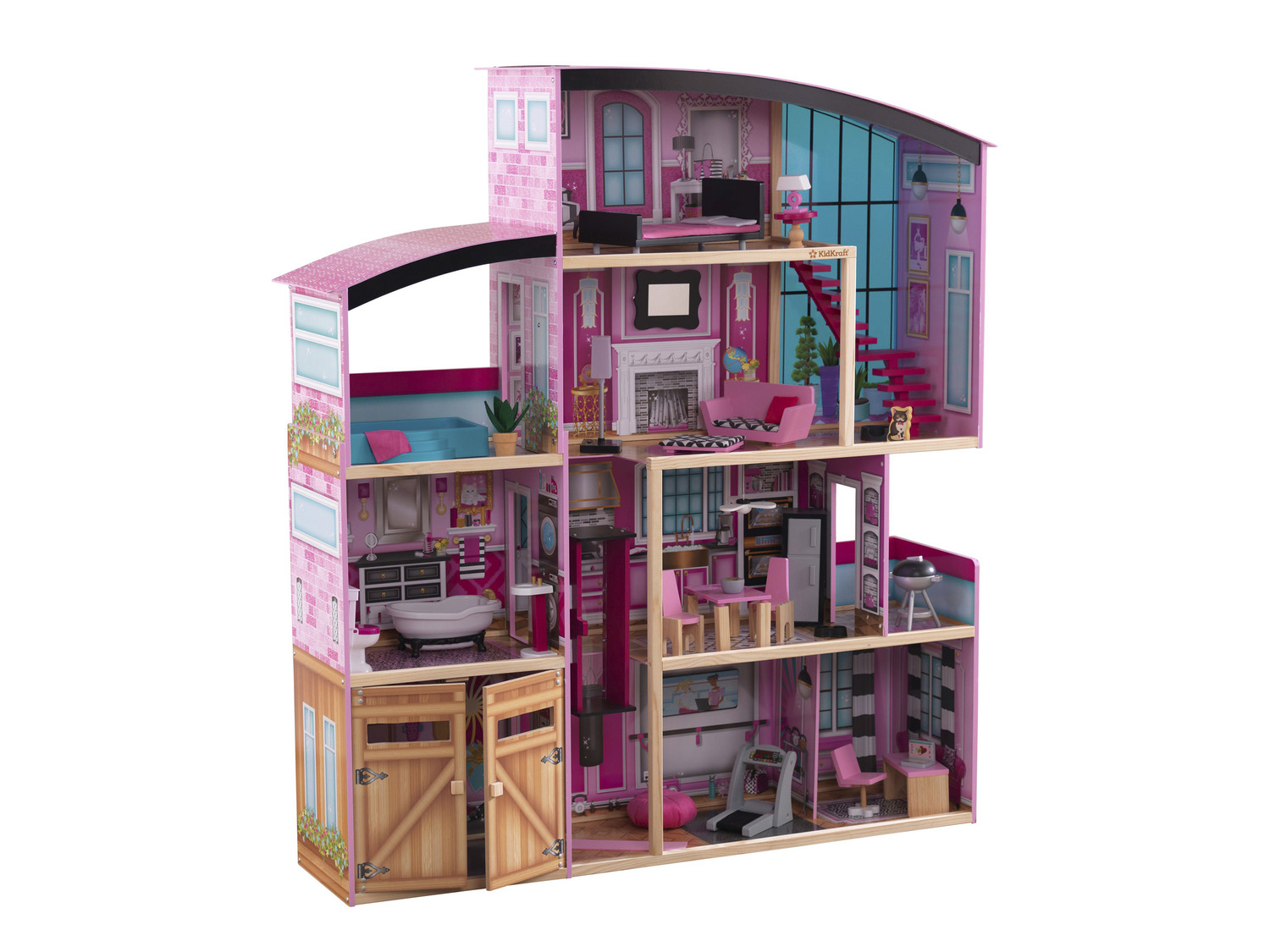 »Shimmer mit Puppenhaus Räumen Mansion«, KidKraft 8