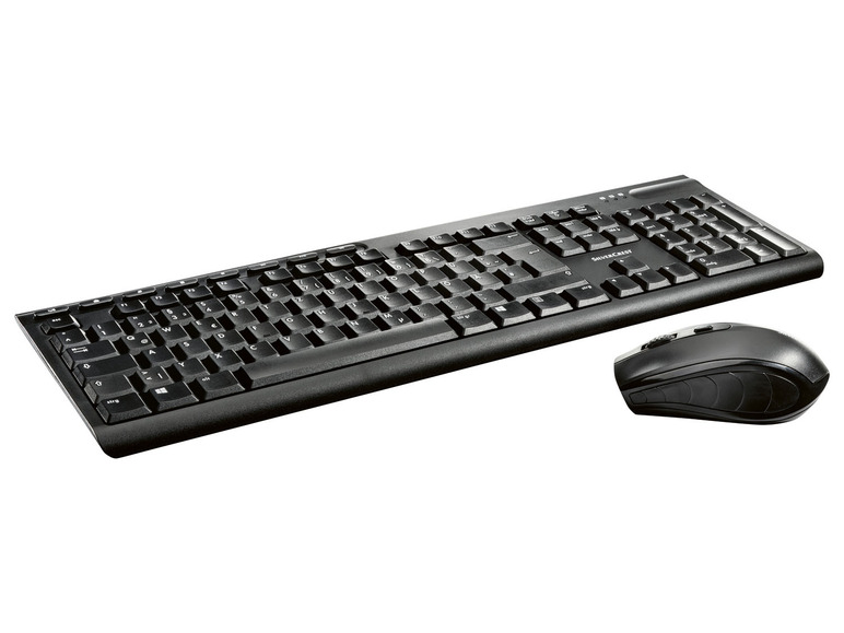 Maus SILVERCREST® USB-Nano-Empfänger Tastatur Set, mit kabellos, und