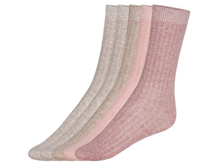 Gehe zu Vollbildansicht: esmara® Damen Socken, 5 Paar, mit Rippstruktur - Bild 2