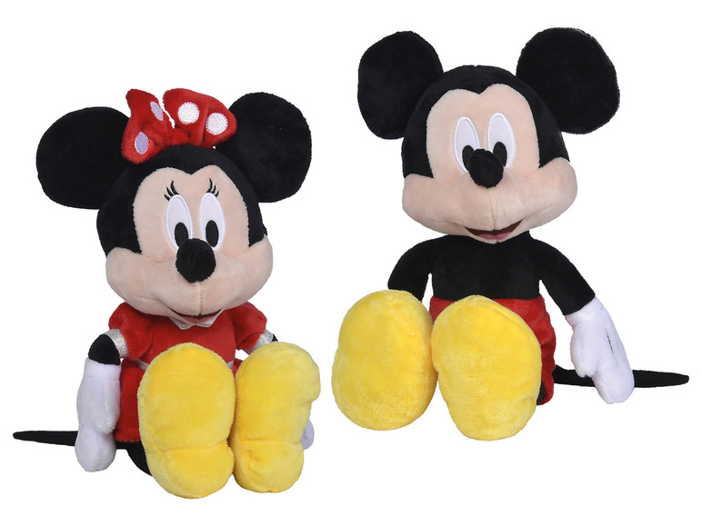 Gehe zu Vollbildansicht: Simba Disney Kuscheltier Mickey Maus und Minnie Maus - Bild 1