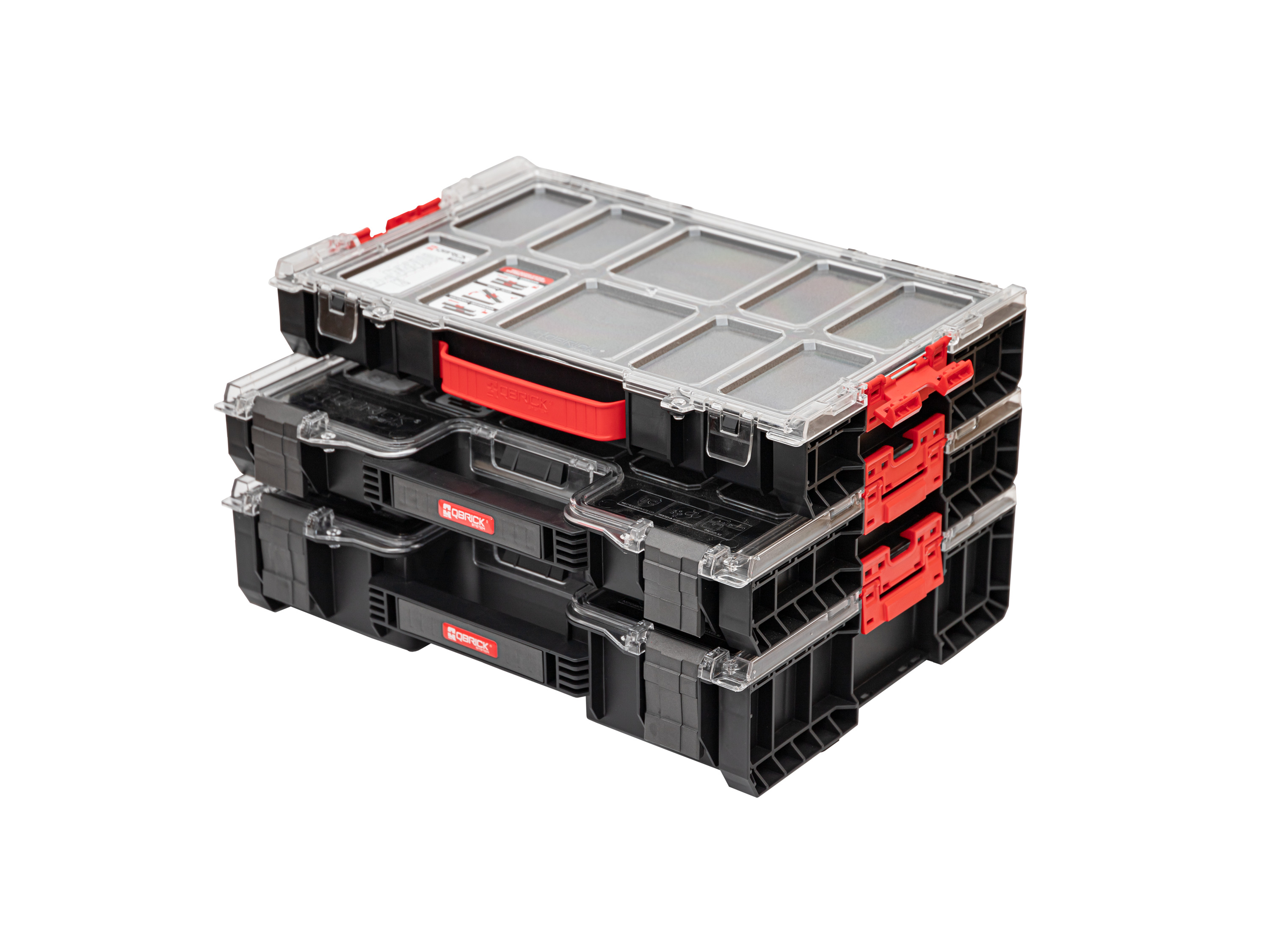 Qbrick System Kleinteilebox-Set »PRO Organizer 300 + 200 + 100«, 3 Stück