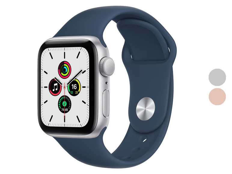 Gehe zu Vollbildansicht: Apple Watch SE (GPS) - 40 mm - Aluminium - intelligente Uhr mit Sportband - Bild 1