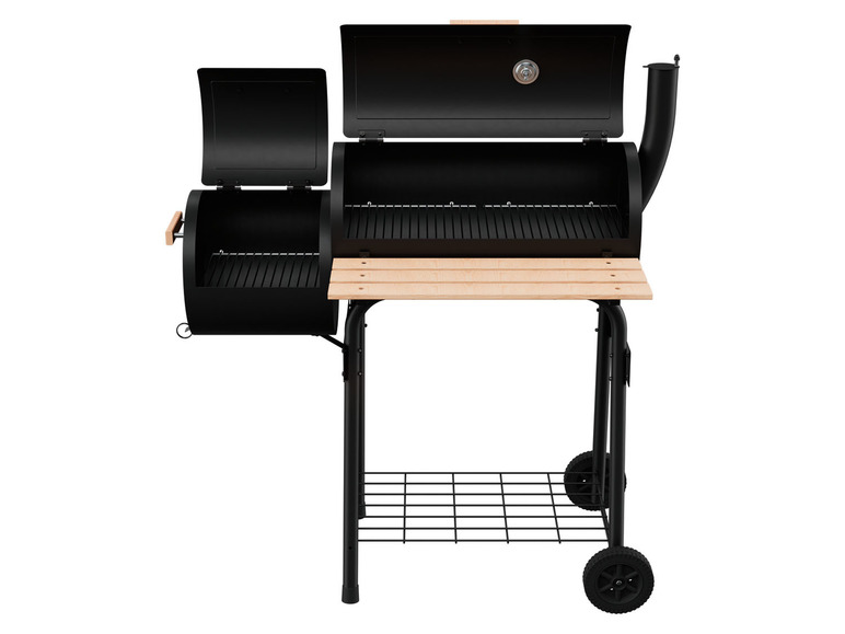 »GMS GRILLMEISTER Holzkohle-Smokergrill mit Brennkammer A1«, 92 separater