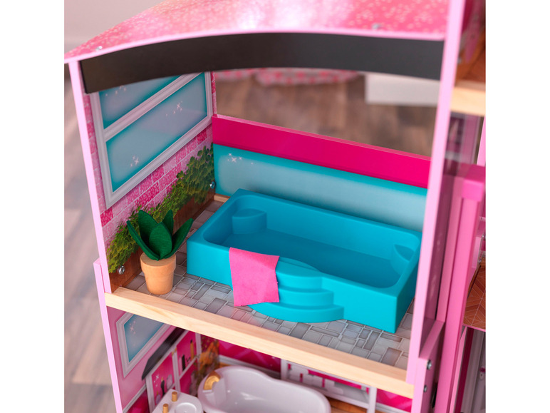 Gehe zu Vollbildansicht: KidKraft Puppenhaus »Shimmer Mansion«, mit 8 Räumen - Bild 12