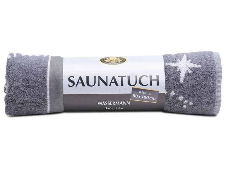 Gehe zu Vollbildansicht: Gözze Saunatuch »Sternzeichen«, reine Baumwolle, 80 x 180 cm - Bild 12