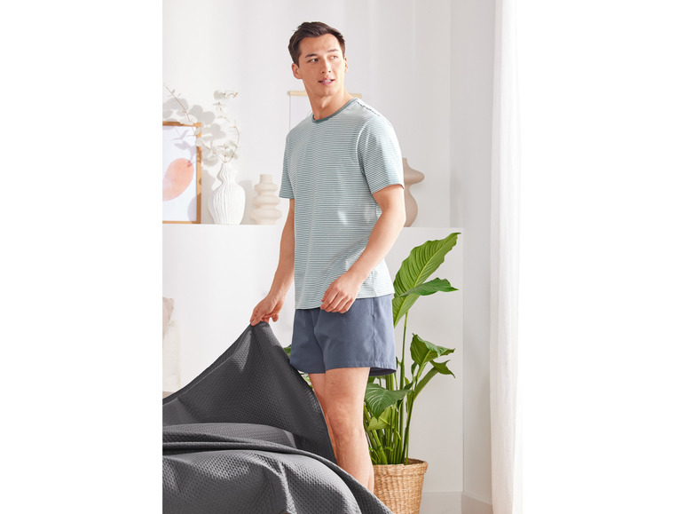 Gehe zu Vollbildansicht: LIVERGY® Herren Pyjama, kurz, mit Baumwolle - Bild 7