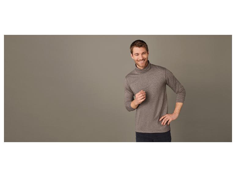 Gehe zu Vollbildansicht: LIVERGY® Herren Thermo-Rollkragenshirt, mit Bündchen am Ärmelabschluss - Bild 10