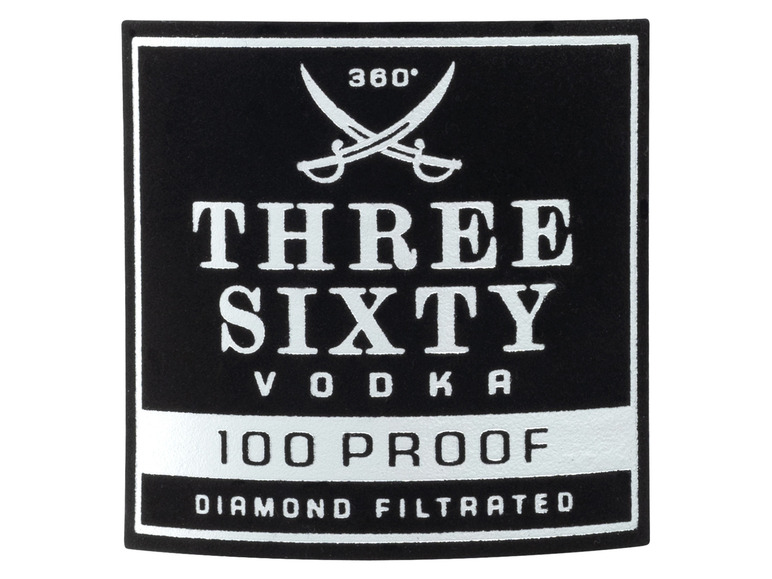 PROOF Three 100 Vodka Vol 50% Sixty