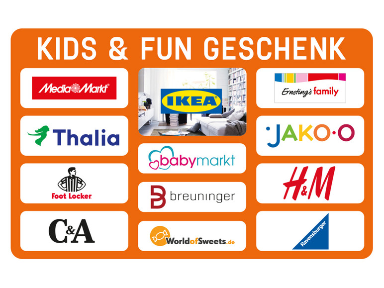 Wunschgutschein Kids & Fun - Digital Code 25€