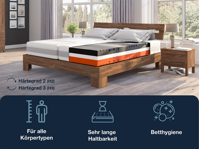Gehe zu Vollbildansicht: Hn8 Schlafsysteme 7-Zonen Kaltschaum-Matratze Sleep Balance Pro - Bild 21