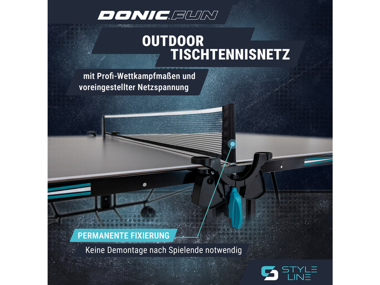 Gehe zu Vollbildansicht: DONIC Tischtennisplatte Style 600 Outdoor - Bild 12