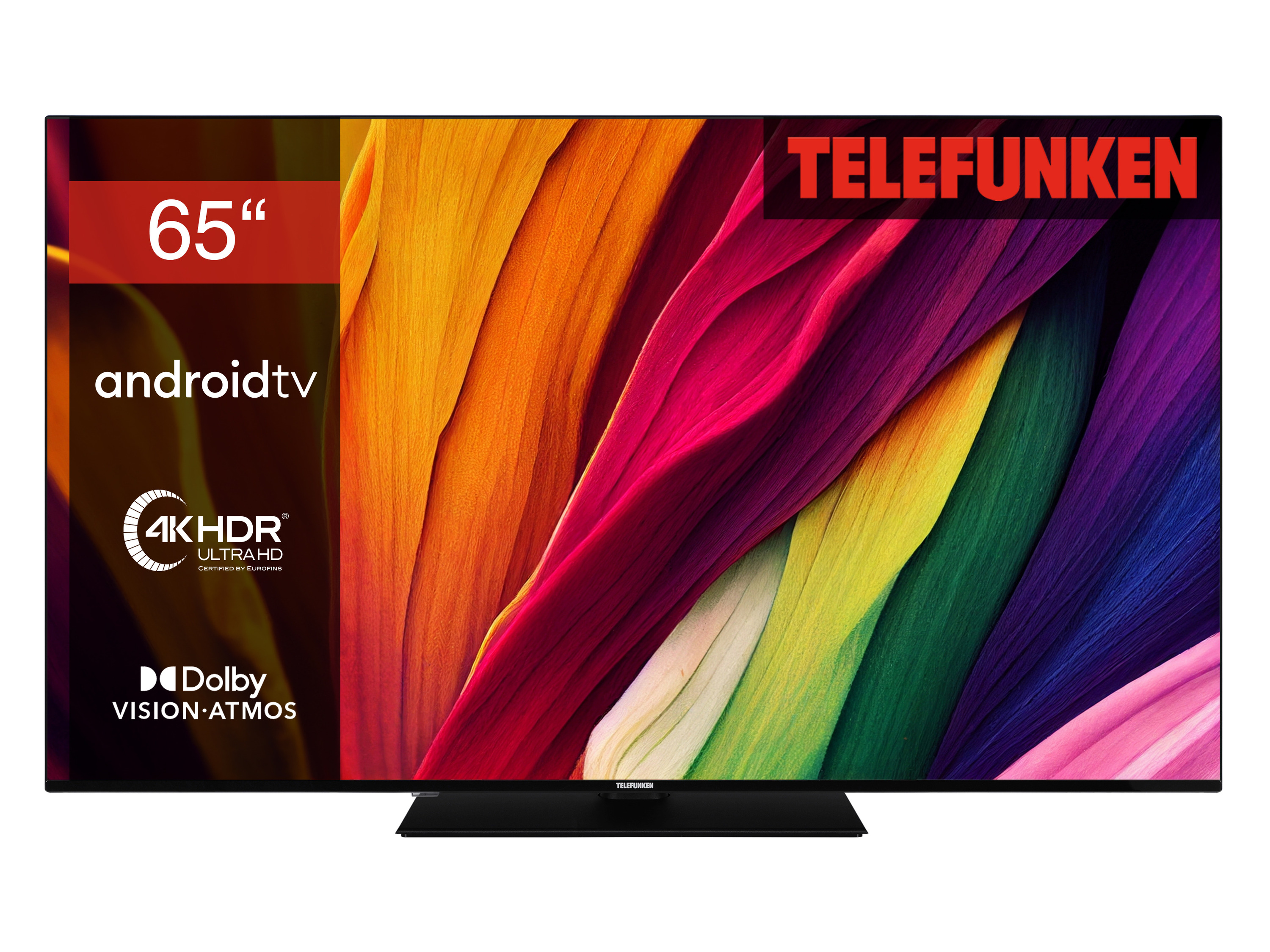 TELEFUNKEN Fernseher »D65U750X2CW« Android Smart TV 65 Zoll 4K UHD