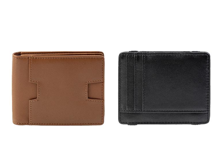 Gehe zu Vollbildansicht: LIVERGY® Herren Magic Wallet \ Leder-Geldbörse aus Leder - Bild 1