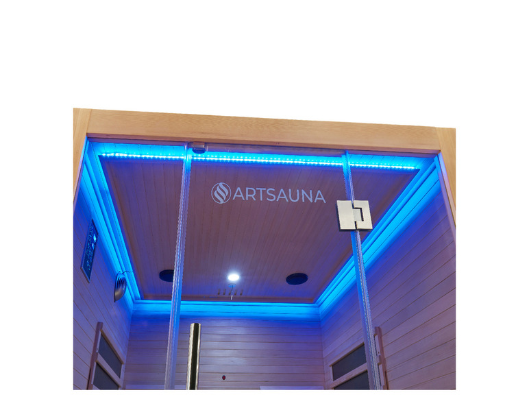 Gehe zu Vollbildansicht: Artsauna Infrarotkabine »Helsinki150«, mit Dual-Technologie und Hemlockholz - Bild 3