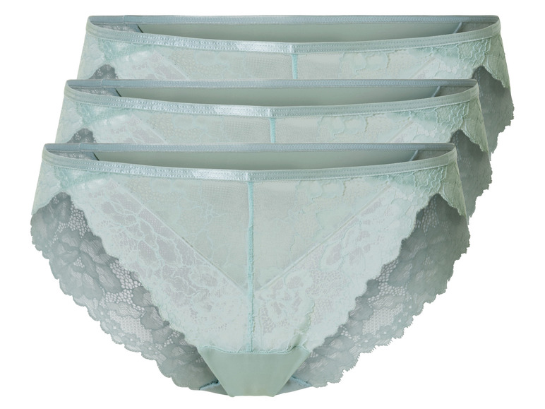 Gehe zu Vollbildansicht: esmara® Damen Minislips, 3 Stück, mit eleganter Spitze - Bild 2