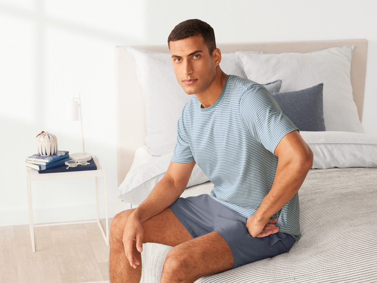 Gehe zu Vollbildansicht: LIVERGY® Herren Pyjama, kurz, mit Baumwolle - Bild 9