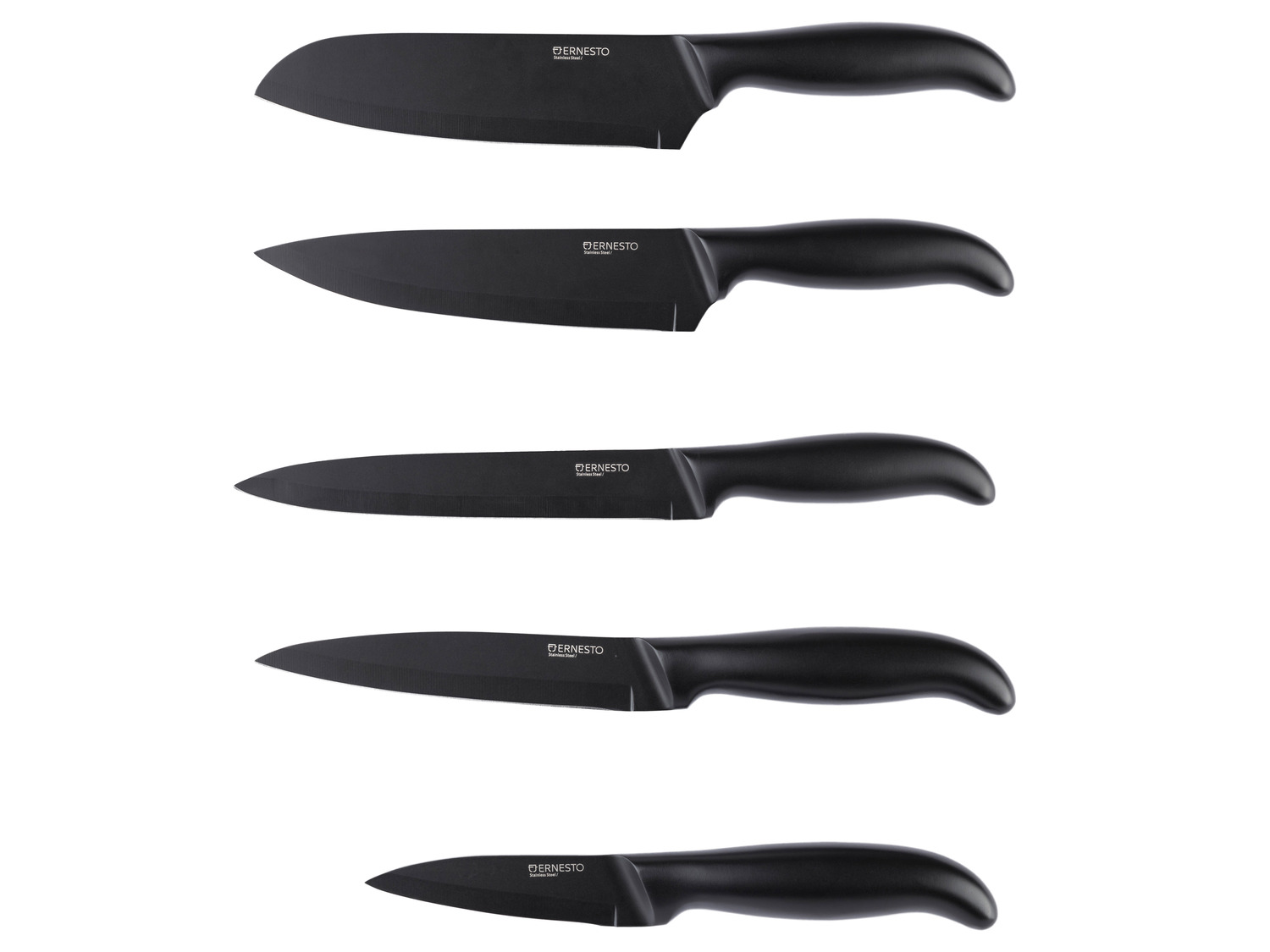 Edelstahl, schwarz | ERNESTO® Messer aus LIDL