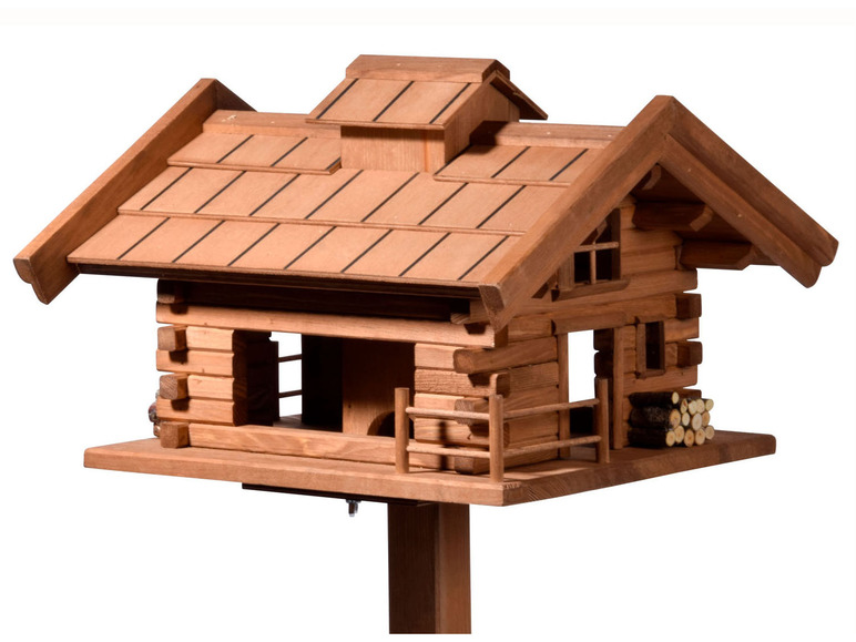 aus cm, »Tirol«, Holz dobar H Vogelfutterhaus inkl. 117 Standfuß,