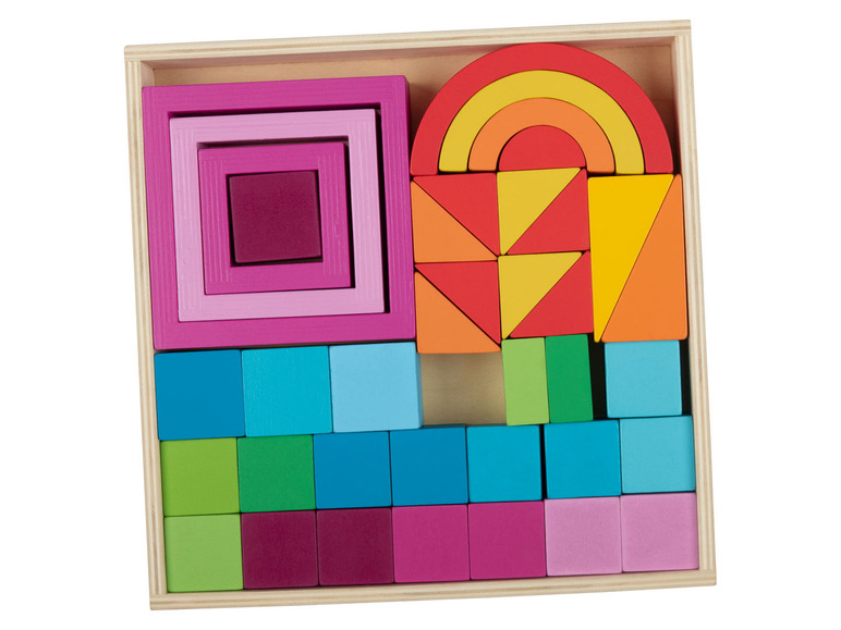 Gehe zu Vollbildansicht: Playtive Holz Regenbogen-Sets, nach Montessori-Art - Bild 8