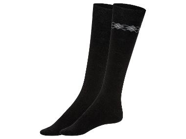 LIVERGY® Herren Socken, 2 Paar, mit Bio-Baumwolle, lang