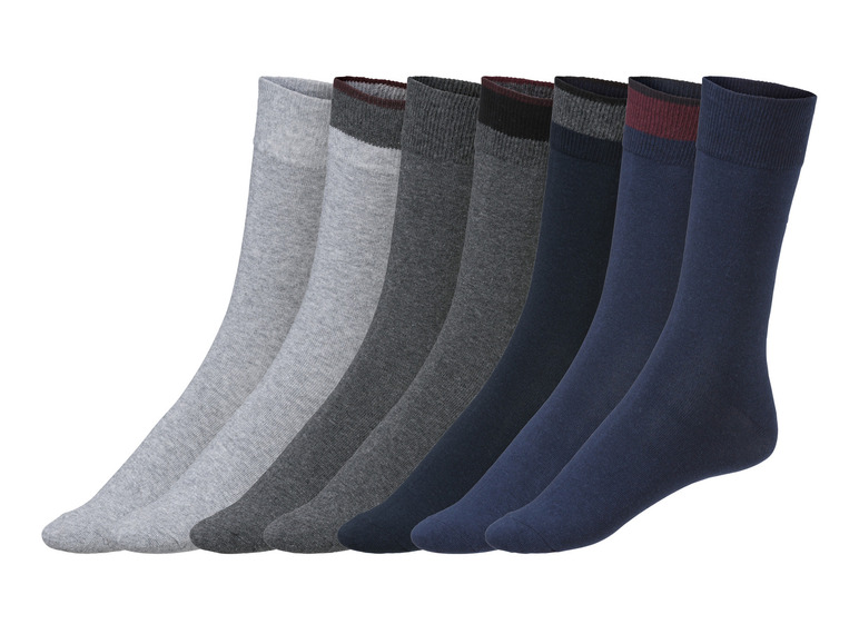 Gehe zu Vollbildansicht: LIVERGY® Herren Socken, 7 Paar, mit Bio-Baumwolle - Bild 3