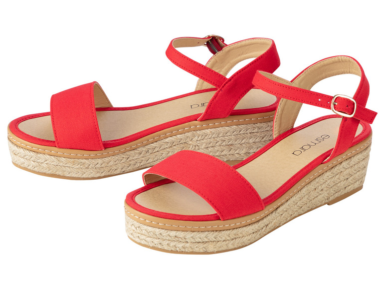 Gehe zu Vollbildansicht: esmara® Damen Keilsandalen im sommerlichen Bast-Look - Bild 6