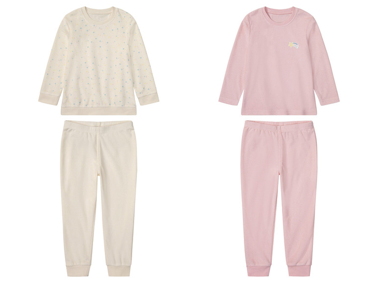 Gehe zu Vollbildansicht: lupilu® Kleinkinder Pyjama aus kuschelig weichem Frottee - Bild 1