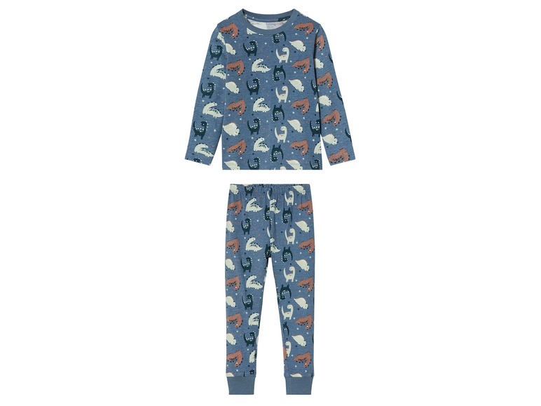 Gehe zu Vollbildansicht: lupilu® Kinder Pyjama aus reiner Baumwolle - Bild 1