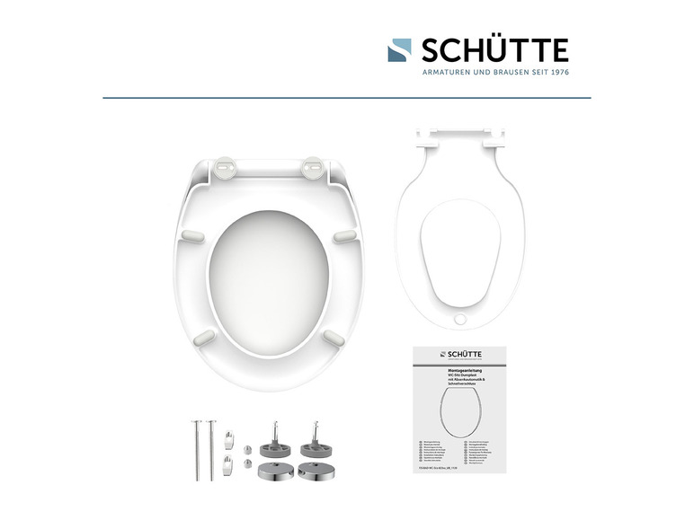 Gehe zu Vollbildansicht: Schütte WC Sitz Duroplast FAMILY WHITE mit Absenkautomatik und Schnellverschluss - Bild 5