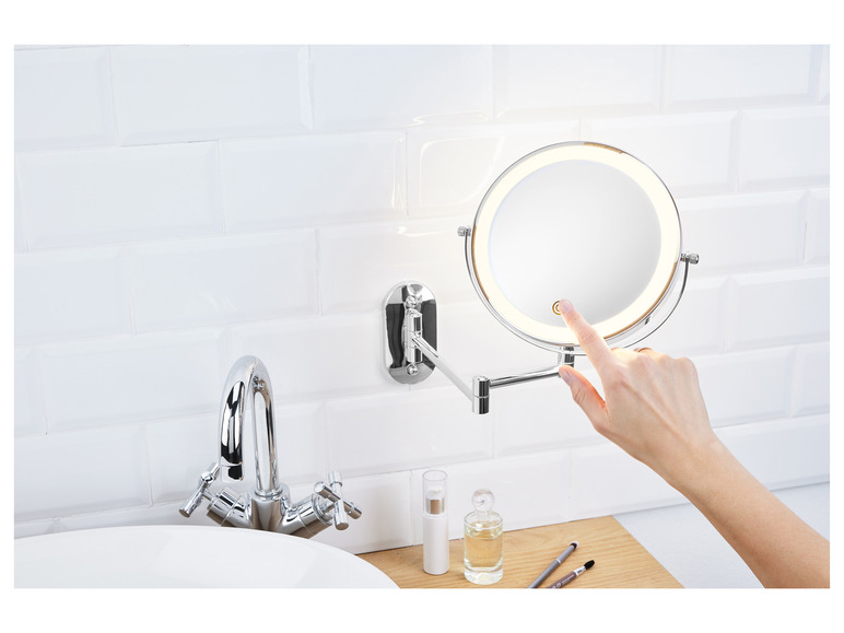 Gehe zu Vollbildansicht: CIEN Beauty Kosmetikspiegel, dimmbarer LED-Lichtrand - Bild 15