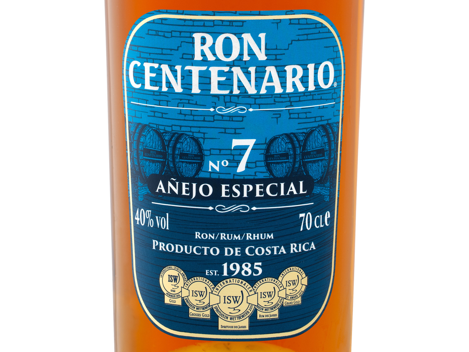 Rum Vol Especial Ron 7 Centenario Añejo 40% Jahre