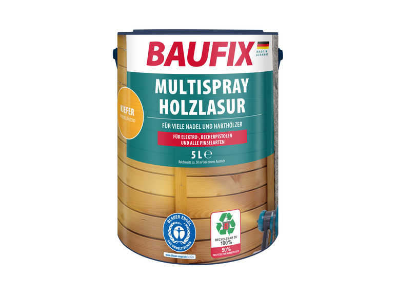 Gehe zu Vollbildansicht: BAUFIX Multispray Holzlasur, 5 Liter - Bild 2