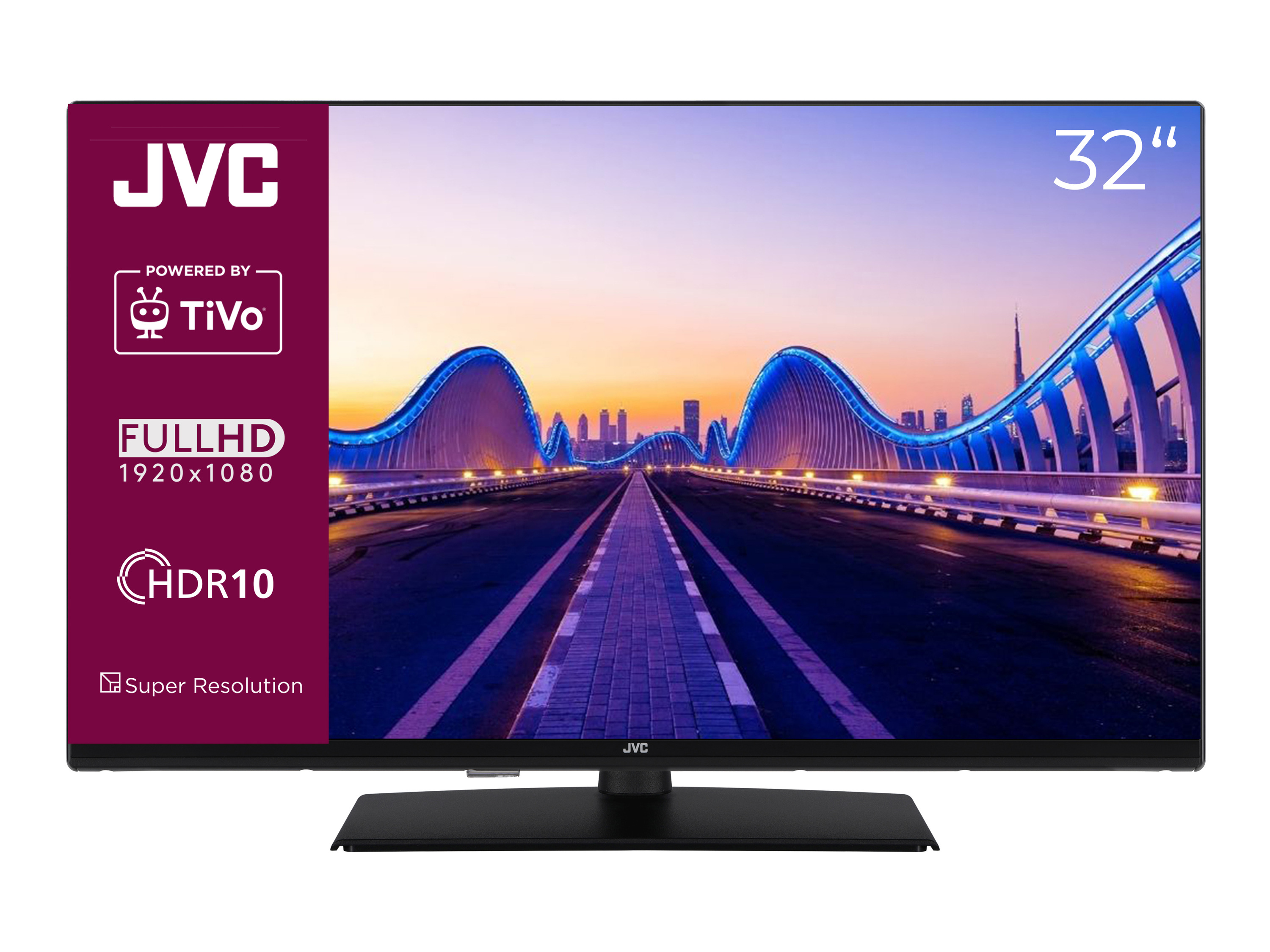 JVC Fernseher LT-VF5355 TiVo Smart TV Full HD Mittelfuß (32 Zoll) 32 Zoll