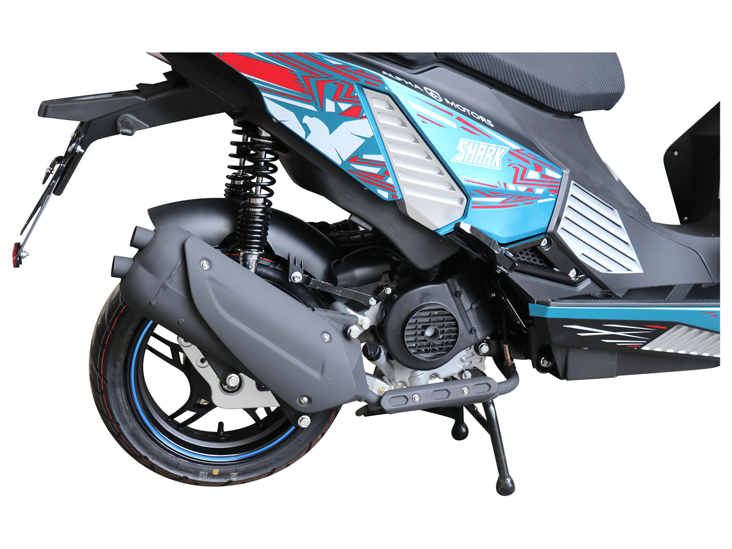 ALPHA MOTORS Motorroller »Shark« 50 ccm blau gebraucht