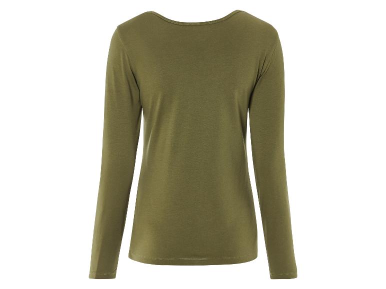 Gehe zu Vollbildansicht: esmara® Damen Langarmshirt mit Rundhalsausschnitt - Bild 4