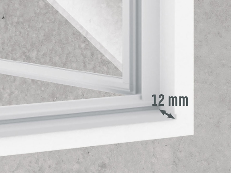 Gehe zu Vollbildansicht: LIVARNO home Fenster-Insektenschutz, 100 x 120 cm, Alu-Rahmen - Bild 8