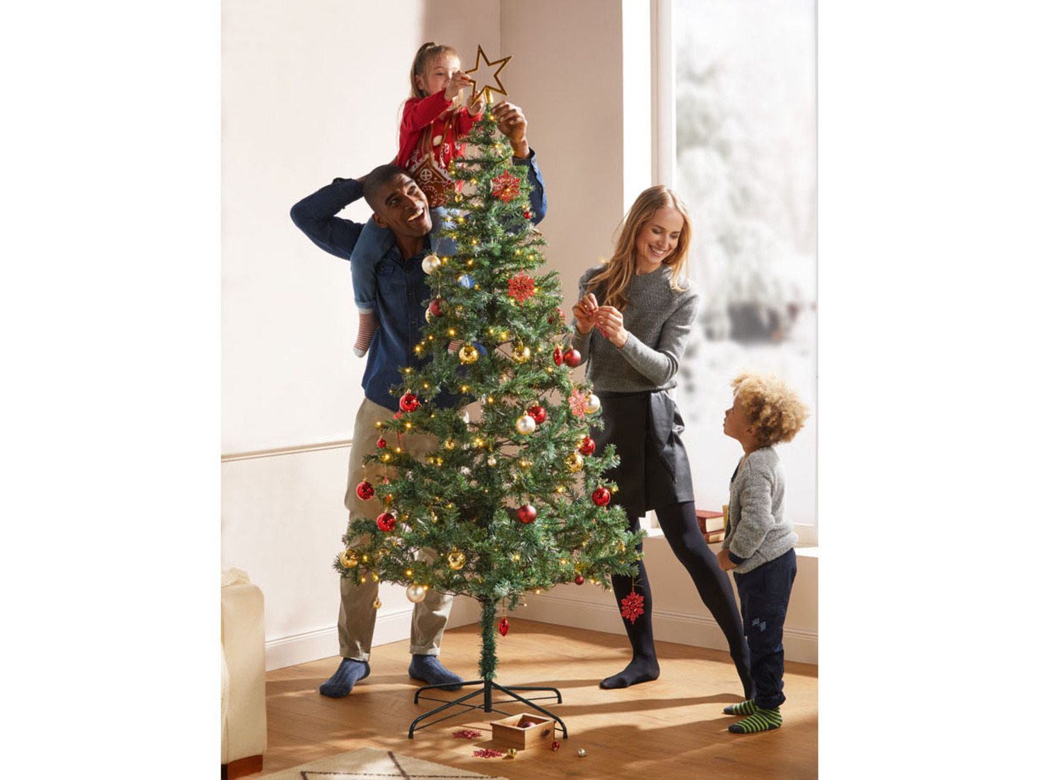LIVARNO home LED-Weihnachtsbaum, 210 cm, 180 LEDs mit