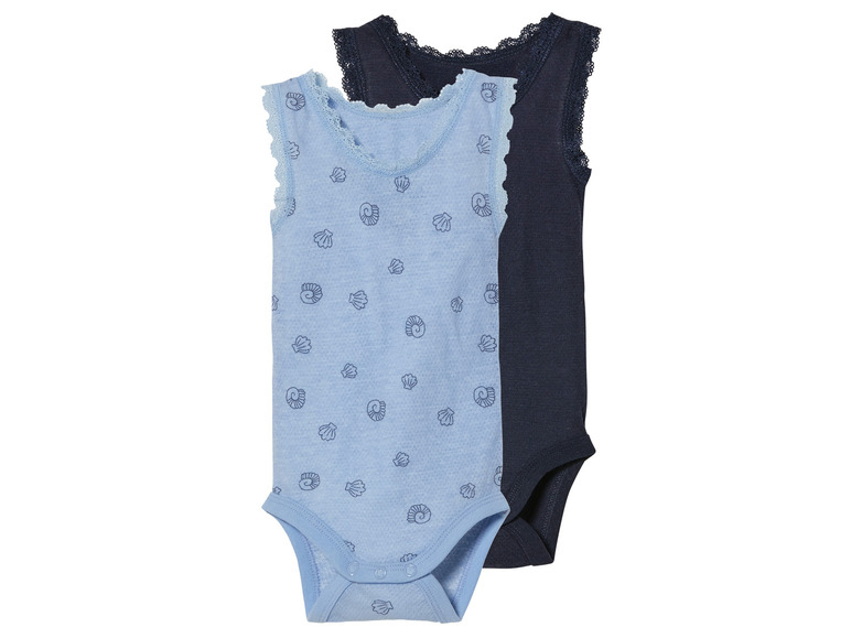 Gehe zu Vollbildansicht: lupilu® Baby Bodies, 2 Stück, leichte Mesh-Qualität - Bild 2