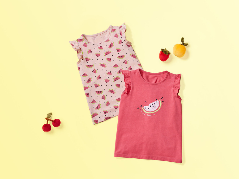 Gehe zu Vollbildansicht: lupilu® Kleinkinder T-Shirts, 2 Stück, mit hohem Baumwollanteil - Bild 10