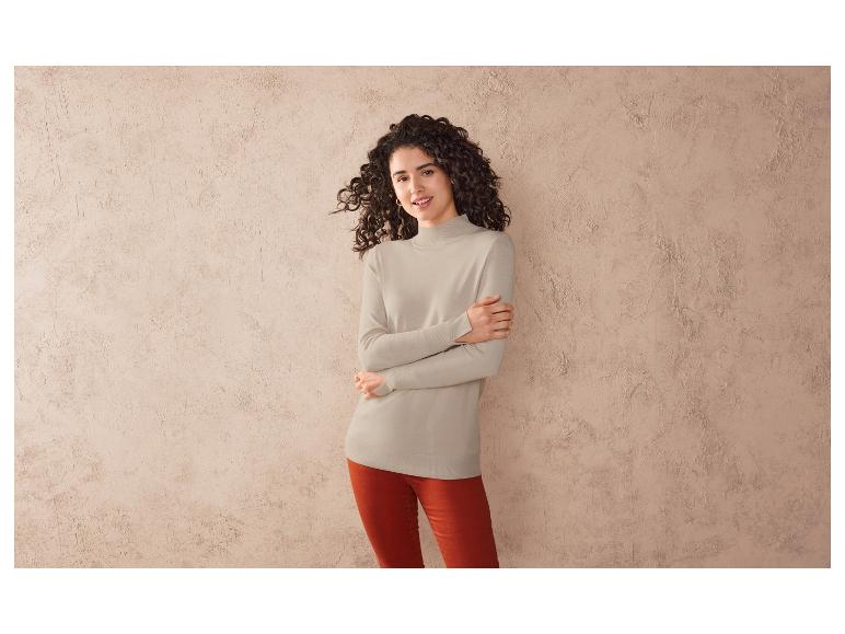 Gehe zu Vollbildansicht: esmara® Damen Feinstrickpullover, mit modischen Schlitzen - Bild 3