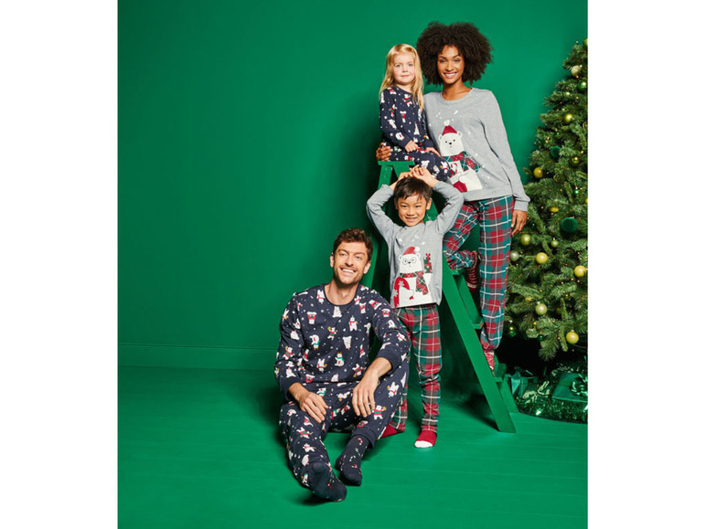Gehe zu Vollbildansicht: esmara® Damen Pyjama mit weihnachtlichen Motiven - Bild 4