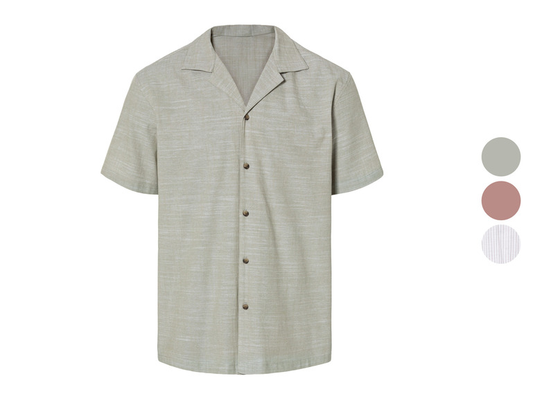 Gehe zu Vollbildansicht: LIVERGY® Herren Hemd, Regular Fit, reine Baumwolle - Bild 1