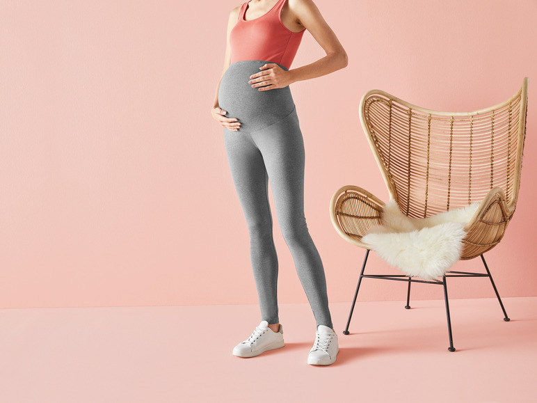 Gehe zu Vollbildansicht: esmara® Damen Umstandsleggings mit weichem, elastischem Bund - Bild 2