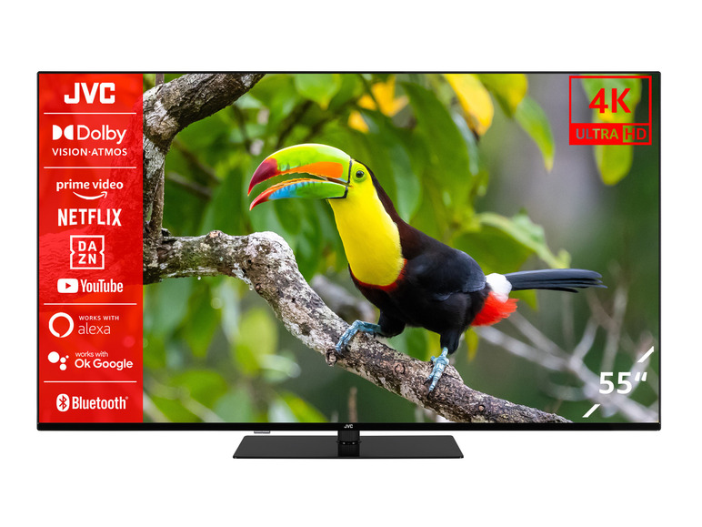 Gehe zu Vollbildansicht: JVC Fernseher »LT-VU6355« Smart TV 4K UHD Drehbarer Standfuß - Bild 2