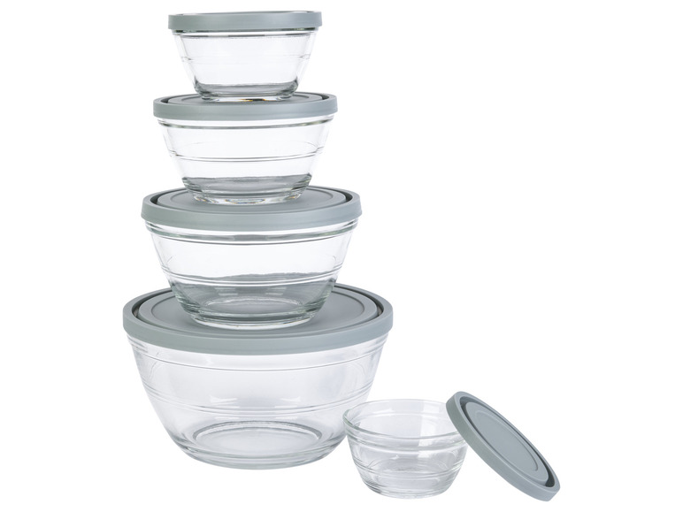 Gehe zu Vollbildansicht: LIVARNO home Glasschüssel-Set, 5 Stück - Bild 3