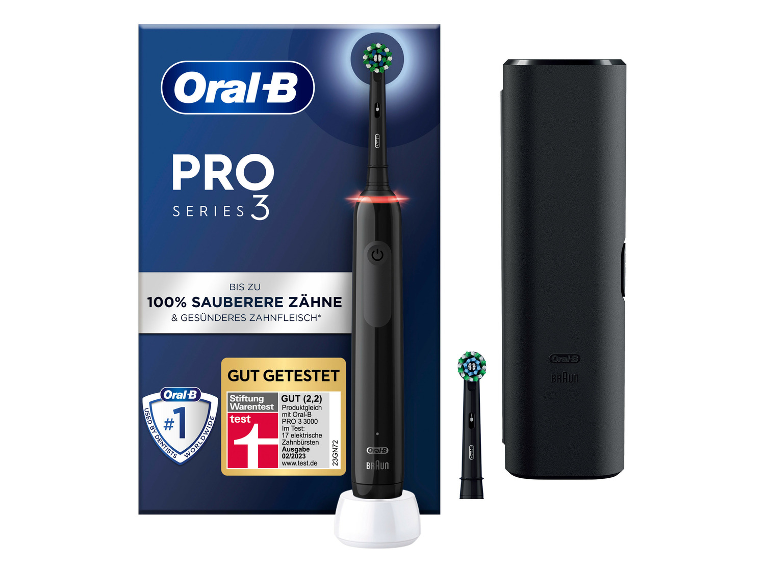 Oral-B Elektrische Zahnbürste »Pro 3 mit Reise-E… 3500«