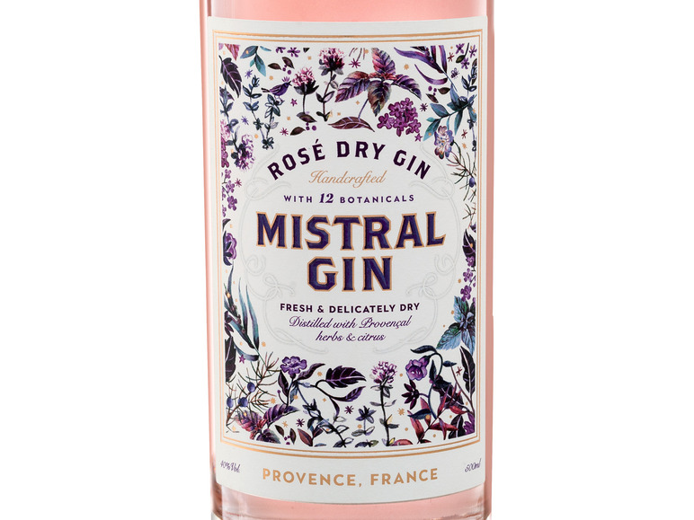 Gin Mistral 40% Rosé Dry Vol