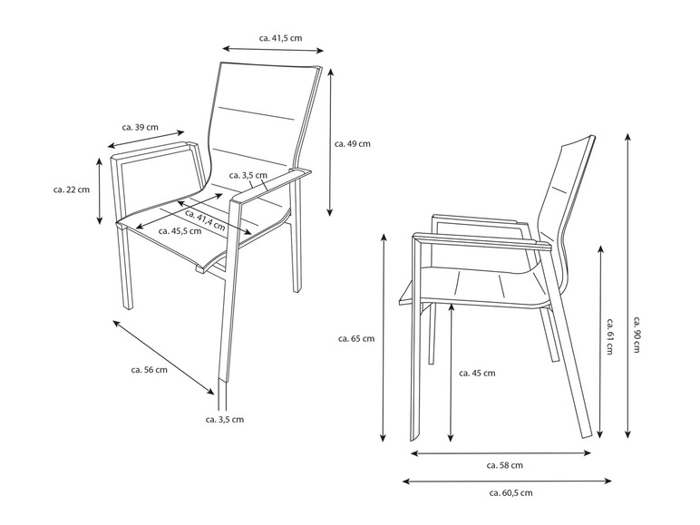 Gehe zu Vollbildansicht: bellavista - Home & Garden® Stapelstühle »Newport«, 2er-Set - Bild 12