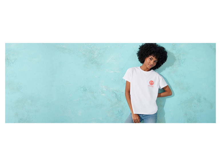 Gehe zu Vollbildansicht: esmara® Damen T-Shirt mit Rundhalsausschnitt - Bild 9