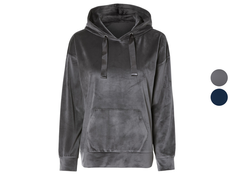 Gehe zu Vollbildansicht: esmara® Damen Hoodie aus weicher Nicki-Qualität - Bild 1